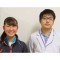 小澤美穂さんと南先生<br />所沢市立<br />上山口中学校2年