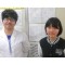 竹内汐穂さんと<br>三浦先生<br>豊島区立<br>西池袋中学校2年