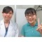 相模原市立<br>大野台中学校3年<br>樋渡果奈さんと<br>宮内先生