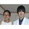 齋藤玲那さんと関先生<br>横浜市立<br>生麦中学校2年