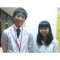 那須友希さんと<br>曽根先生<br>横浜市立<br>生麦中学校卒業