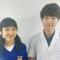 天木希風さんと<br>照井先生<br>草加市立<br>新栄中学校2年