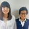 長宗智恵美さんと<br>溝口先生<br>草加市立<br>新田中学校2年