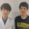 田中晴也くんと<br>照井先生<br>草加市立<br>新栄中学校3年