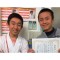 大山直輝くんと<br>板津先生<br>横浜市立<br>仲尾台中学校3年