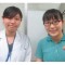 樋渡果奈さんと<br>宮内先生<br>相模原市立<br>大野台中学校3年