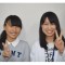 松田彩音さんと<br>川﨑先生<br>相模原市立<br>大野台中学校卒業